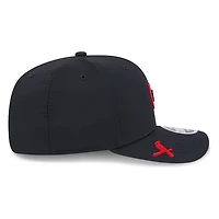St. Louis Cardinals Charcoal Rubber Patch New Era 9SEVENTY Stretch-Snap Hat