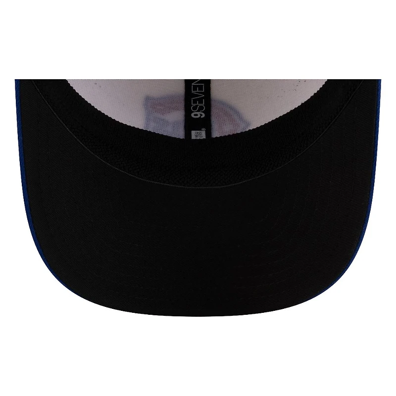Chicago Cubs Chrome and Royal Blue Throwback New Era 9SEVENTY Stretch-Snap Hat