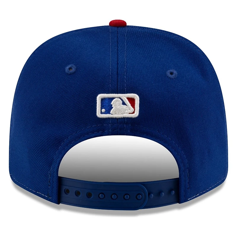 Chicago Cubs Chrome and Royal Blue Throwback New Era 9SEVENTY Stretch-Snap Hat
