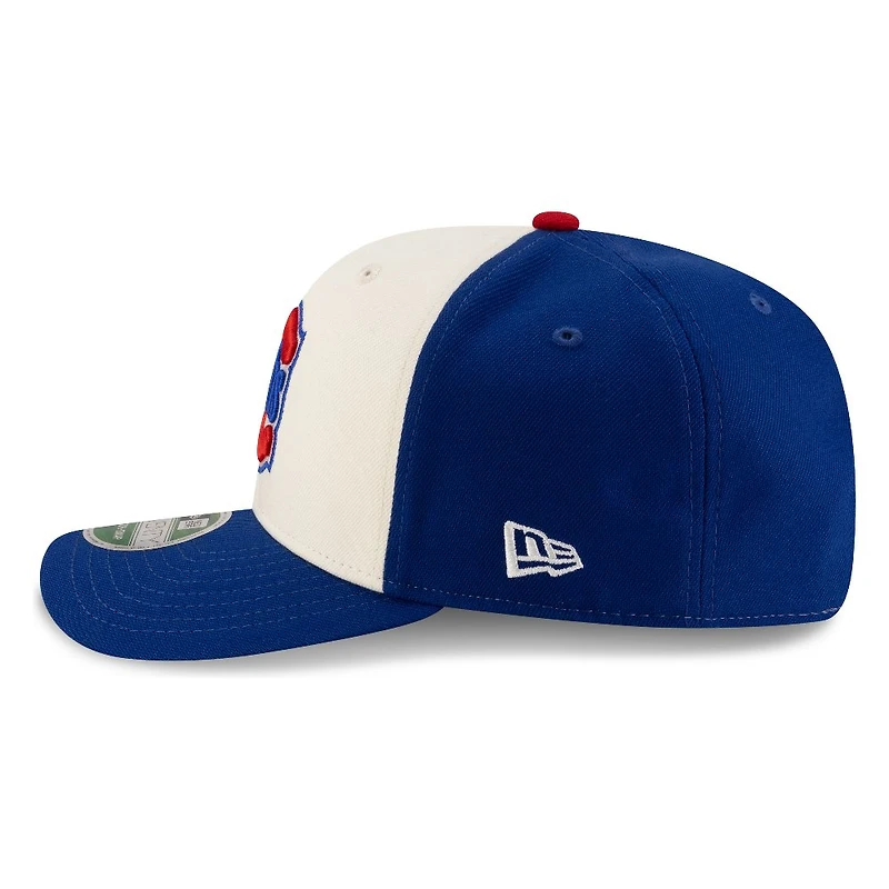 Chicago Cubs Chrome and Royal Blue Throwback New Era 9SEVENTY Stretch-Snap Hat