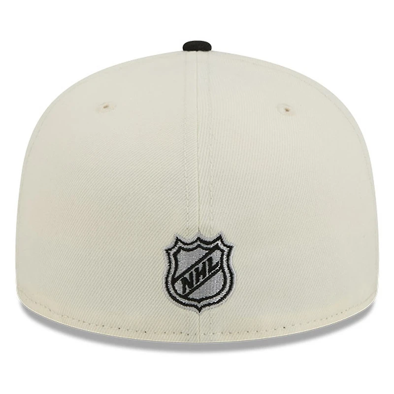 Los Angeles Kings Chrome White Two Tone Basic New Era 59FIFTY Fitted Hat