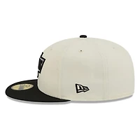 Los Angeles Kings Chrome White Two Tone Basic New Era 59FIFTY Fitted Hat
