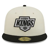 Los Angeles Kings Chrome White Two Tone Basic New Era 59FIFTY Fitted Hat