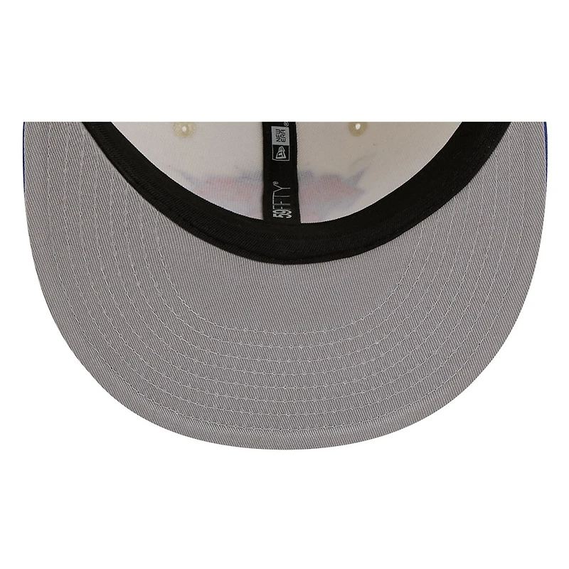 New York Knicks Chrome White Two Tone Basic Era 59FIFTY Fitted Hat