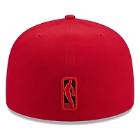Chicago Bulls Scarlet Red and Black Basic New Era 59FIFTY Fitted Hat