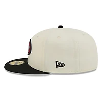 San Francisco 49ers Chrome White Two Tone Basic New Era 59FIFTY Fitted Hat