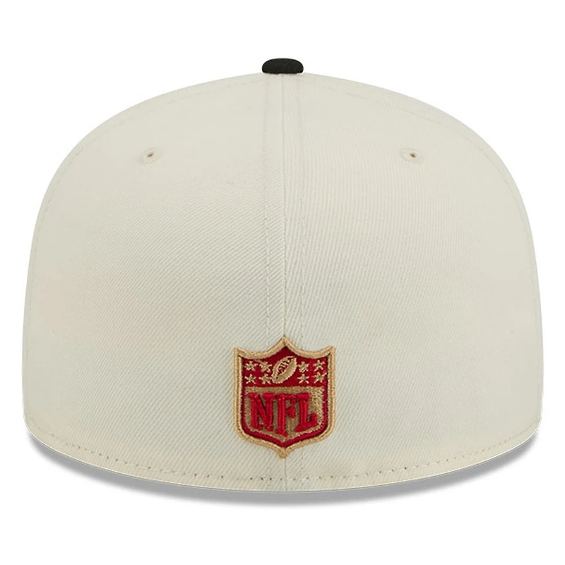 San Francisco 49ers Chrome White Two Tone Basic New Era 59FIFTY Fitted Hat