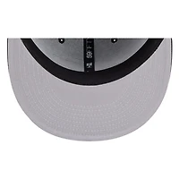 San Francisco 49ers Black White Outline Basic New Era 59FIFTY Fitted Hat