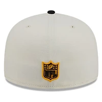 Pittsburgh Steelers Chrome White Two Tone Basic New Era 59FIFTY Fitted Hat