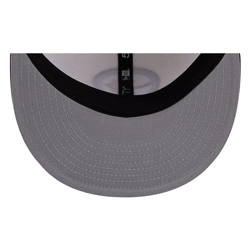 Pittsburgh Steelers Chrome White Two Tone Basic New Era 59FIFTY Fitted Hat