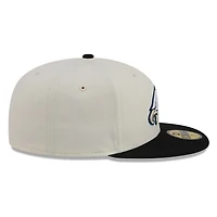 Philadelphia Eagles Chrome White Two Tone Basic New Era 59FIFTY Fitted Hat