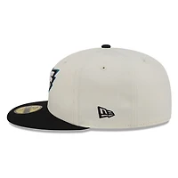 Philadelphia Eagles Chrome White Two Tone Basic New Era 59FIFTY Fitted Hat