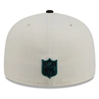 Philadelphia Eagles Chrome White Two Tone Basic New Era 59FIFTY Fitted Hat