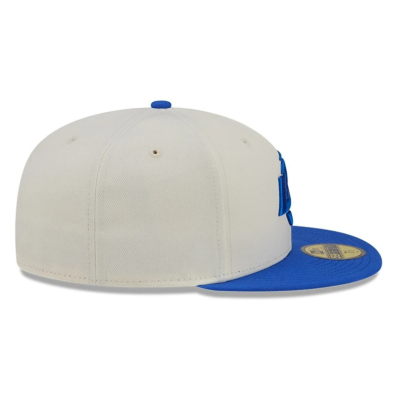 Los Angeles Rams Chrome White Two Tone Basic New Era 59FIFTY Fitted Hat