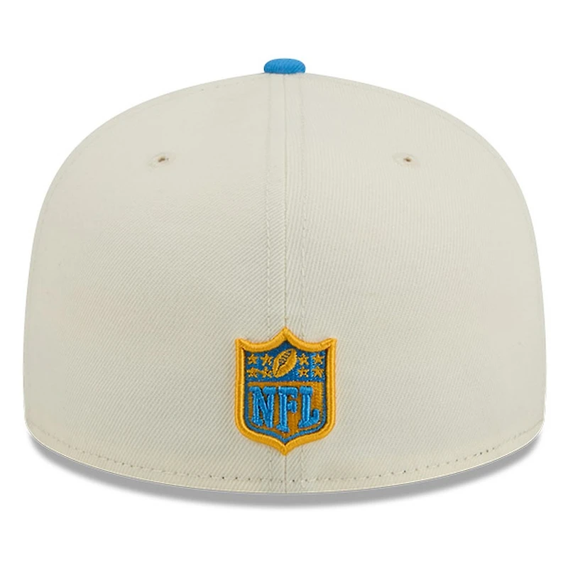Los Angeles Chargers Chrome White Two Tone Basic New Era 59FIFTY Fitted Hat