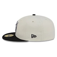 Las Vegas Raiders Chrome White Two Tone Basic New Era 59FIFTY Fitted Hat