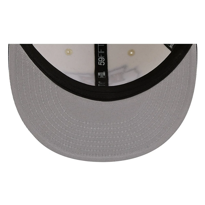 Kansas City Chiefs Chrome White Two Tone Basic New Era 59FIFTY Fitted Hat