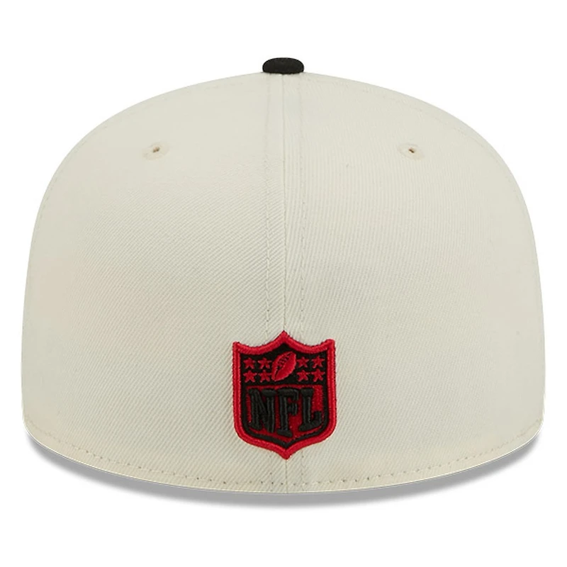 Kansas City Chiefs Chrome White Two Tone Basic New Era 59FIFTY Fitted Hat