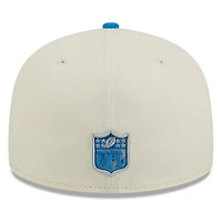 Detroit Lions Chrome White Two Tone Basic New Era 59FIFTY Fitted Hat