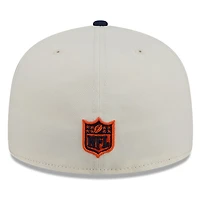 Denver Broncos Chrome White Two Tone Basic New Era 59FIFTY Fitted Hat