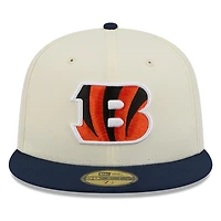 Cincinnati Bengals Chrome White Two Tone Basic New Era 59FIFTY Fitted Hat