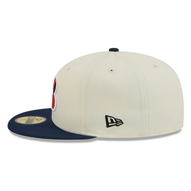 Cincinnati Bengals Chrome White Two Tone Basic New Era 59FIFTY Fitted Hat