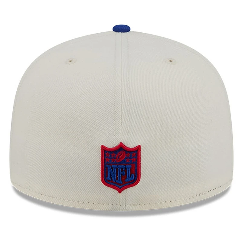 Buffalo Bills Chrome White Two Tone Basic New Era 59FIFTY Fitted Hat