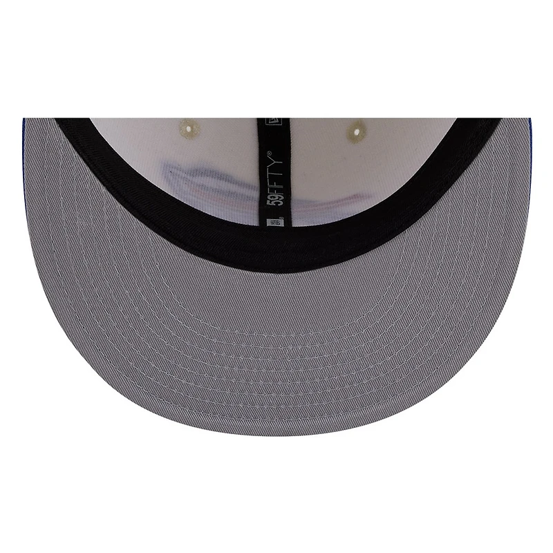 Buffalo Bills Chrome White Two Tone Basic New Era 59FIFTY Fitted Hat