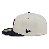 Washington Nationals Chrome White Two Tone Basic New Era 59FIFTY Fitted Hat