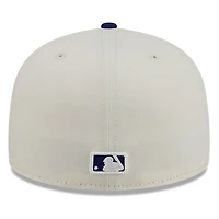 Texas Rangers Chrome White Two Tone Basic New Era 59FIFTY Fitted Hat