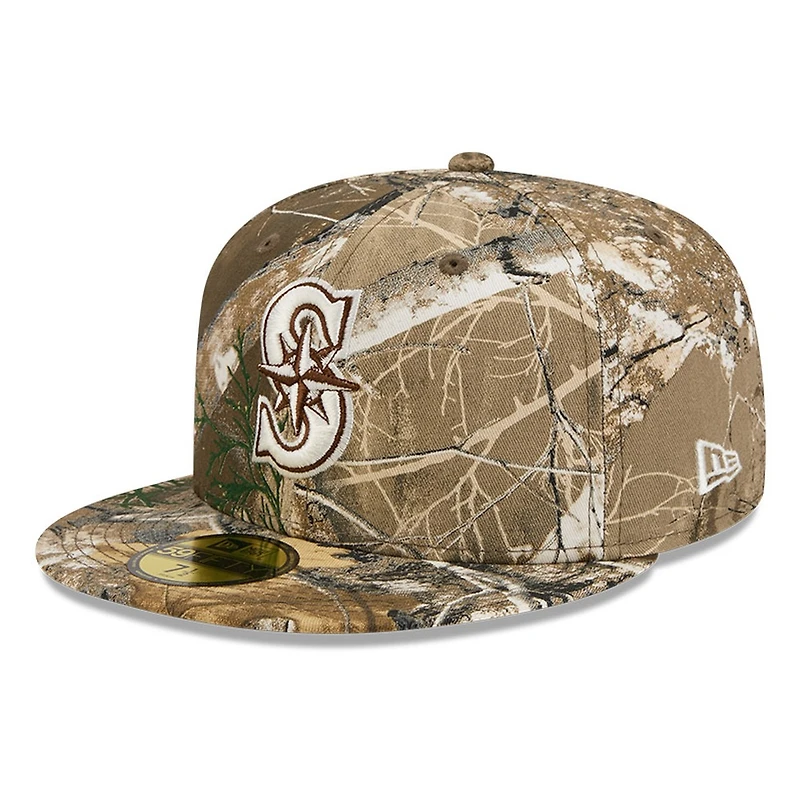 Seattle Mariners Realtree APX Camo Basic New Era 59FIFTY Fitted Hat