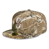 Seattle Mariners Realtree APX Camo Basic New Era 59FIFTY Fitted Hat