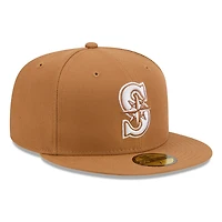Seattle Mariners Bronze and White Basic New Era 59FIFTY Fitted Hat