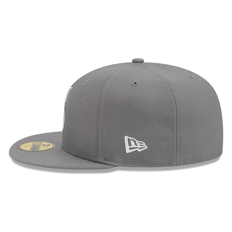 Seattle Mariners Medium Grey Basic New Era 59FIFTY Fitted Hat