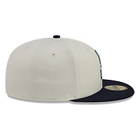 Seattle Mariners Chrome White Two Tone Basic New Era 59FIFTY Fitted Hat