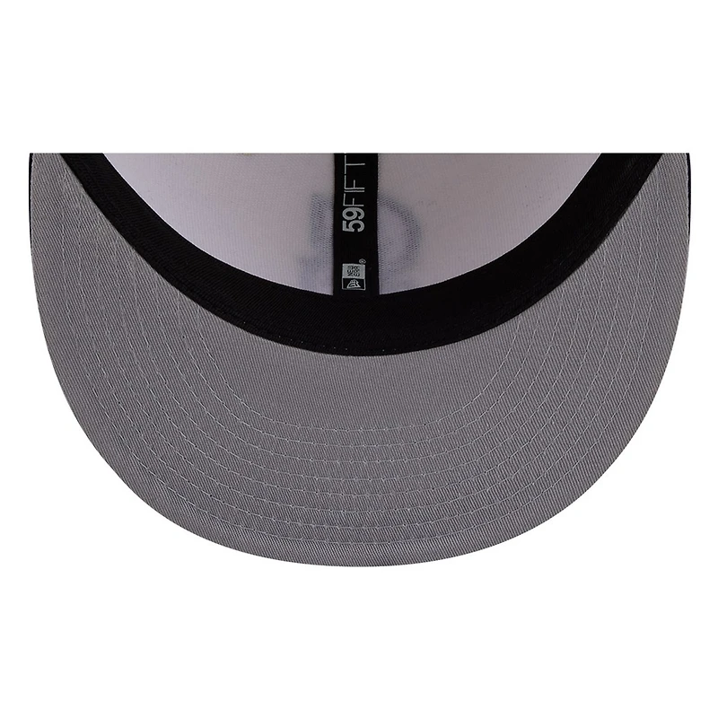 Seattle Mariners Chrome White Two Tone Basic New Era 59FIFTY Fitted Hat