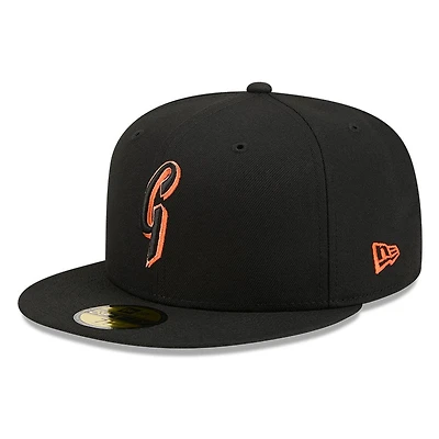 San Francisco Giants Black and Team Color Basic New Era 59FIFTY Fitted Hat