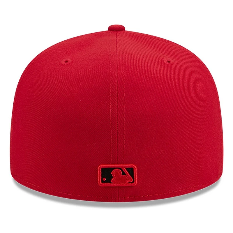 San Francisco Giants Scarlet Red and Black Basic New Era 59FIFTY Fitted Hat