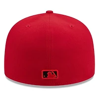 San Francisco Giants Scarlet Red and Black Basic New Era 59FIFTY Fitted Hat