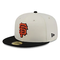 San Francisco Giants Chrome White Two Tone Basic New Era 59FIFTY Fitted Hat