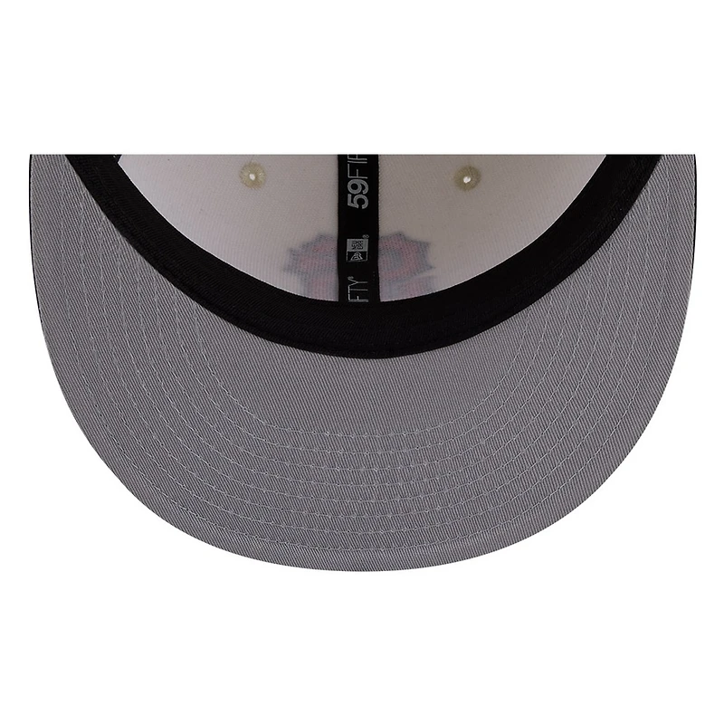 San Francisco Giants Chrome White Two Tone Basic New Era 59FIFTY Fitted Hat