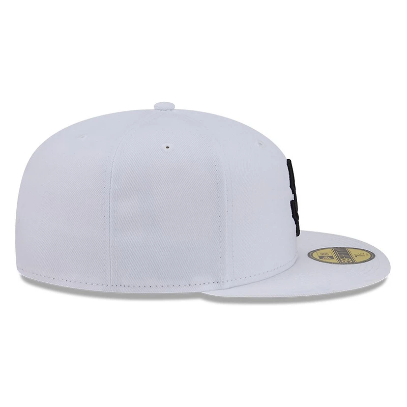 San Francisco Giants White and Black Basic New Era 59FIFTY Fitted Hat
