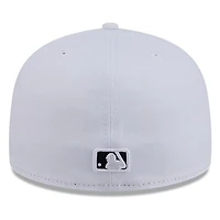 San Francisco Giants White and Black Basic New Era 59FIFTY Fitted Hat