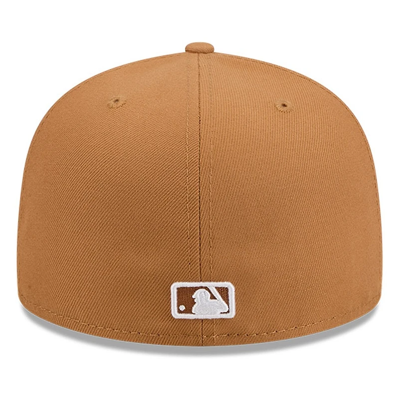 San Diego Padres Bronze and White Basic New Era 59FIFTY Fitted Hat