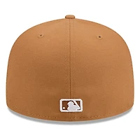 San Diego Padres Bronze and White Basic New Era 59FIFTY Fitted Hat