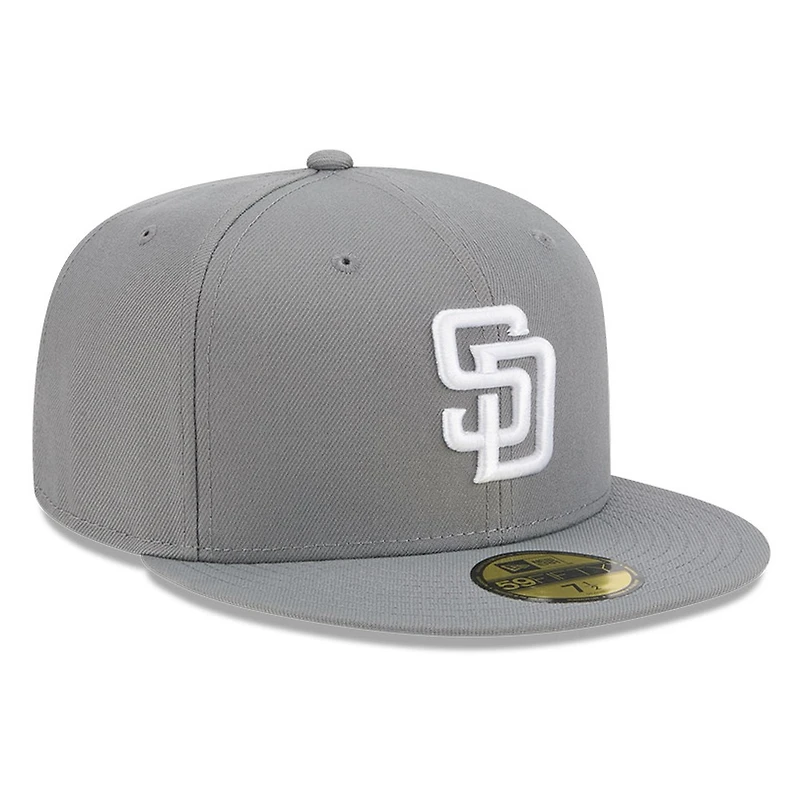 San Diego Padres Medium Grey Basic New Era 59FIFTY Fitted Hat