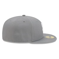 San Diego Padres Medium Grey Basic New Era 59FIFTY Fitted Hat
