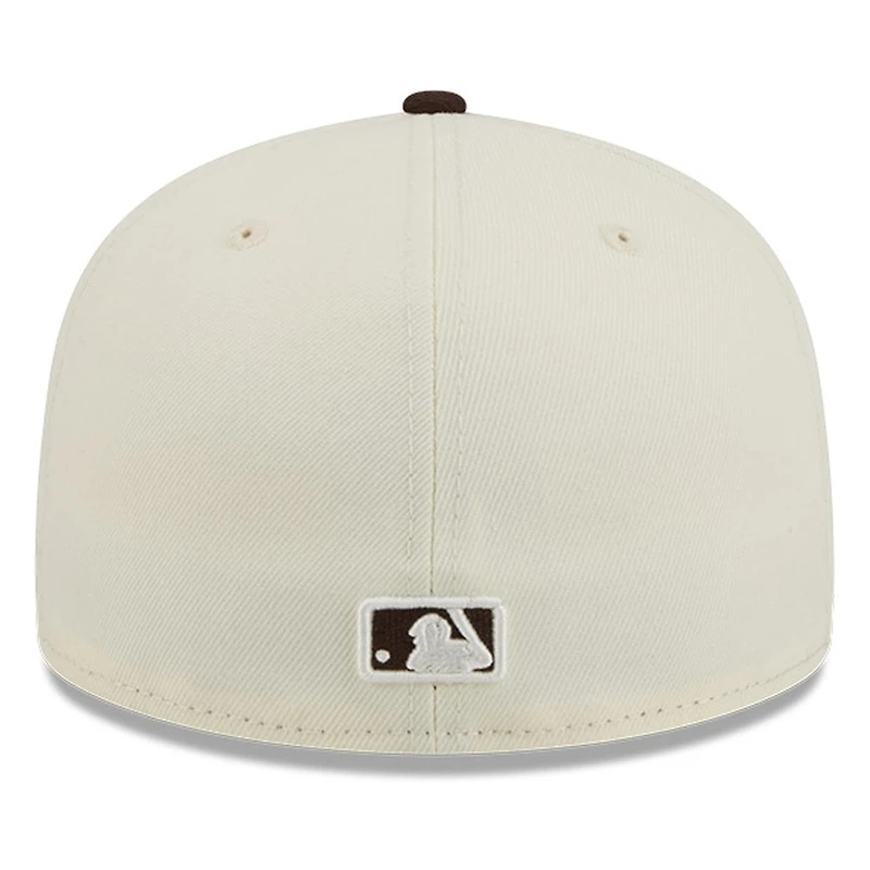 San Diego Padres Chrome White Two Tone Basic New Era 59FIFTY Fitted Hat