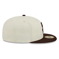 San Diego Padres Chrome White Two Tone Basic New Era 59FIFTY Fitted Hat
