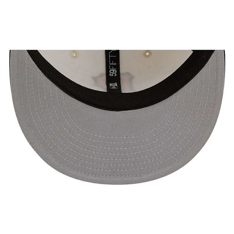Pittsburgh Pirates Chrome White Two Tone Basic New Era 59FIFTY Fitted Hat